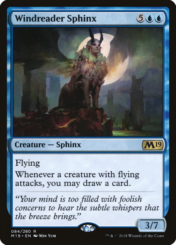 Windreader Sphinx [Core Set 2019] | Gamer Loot