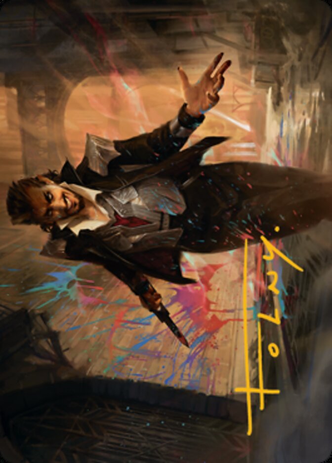 Anhelo, the Painter Art Card (Gold-Stamped Signature) [Streets of New Capenna Art Series] | Gamer Loot