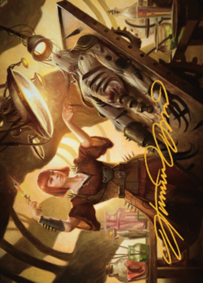 Ashnod, Flesh Mechanist Art Card (Gold-Stamped Signature) [The Brothers' War Art Series] | Gamer Loot