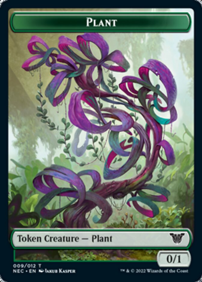 Plant // Treasure Double-sided Token [Kamigawa: Neon Dynasty Commander Tokens] | Gamer Loot