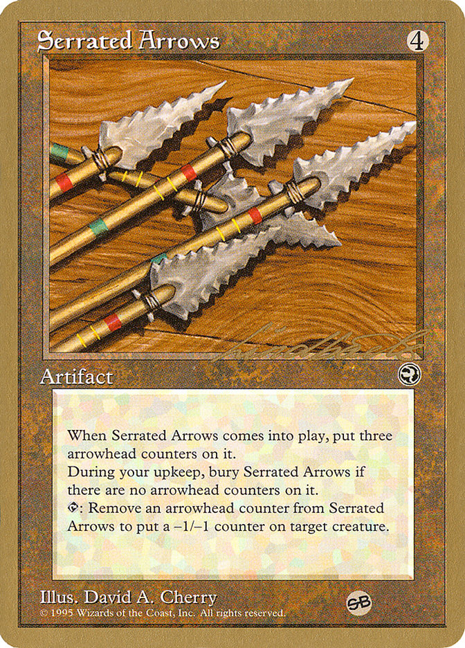 Serrated Arrows (Leon Lindback) (SB) [Pro Tour Collector Set] | Gamer Loot