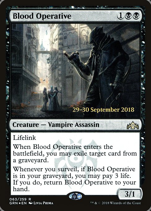 Blood Operative [Guilds of Ravnica Promos] | Gamer Loot
