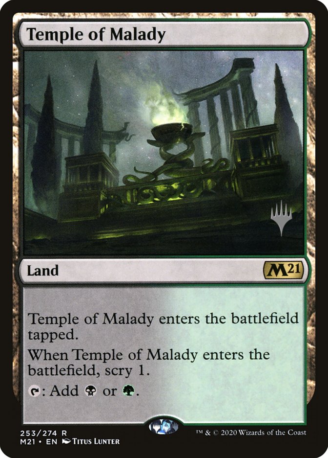 Temple of Malady (Promo Pack) [Core Set 2021 Promos] | Gamer Loot