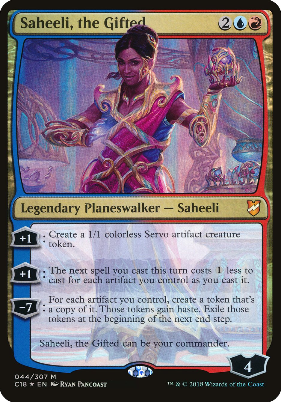 Saheeli, the Gifted (Oversized) [Commander 2018 Oversized] | Gamer Loot