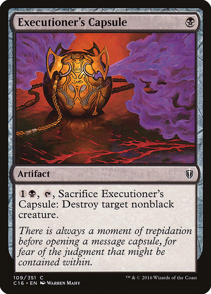 Executioner's Capsule [Commander 2016] | Gamer Loot