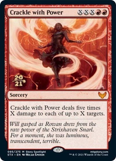 Crackle with Power [Strixhaven: School of Mages Prerelease Promos] | Gamer Loot