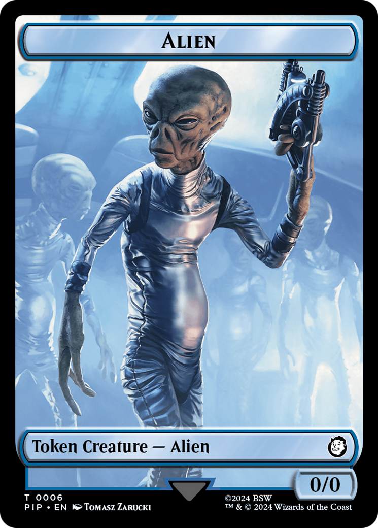 Alien // Clue Double-Sided Token [Fallout Tokens] | Gamer Loot