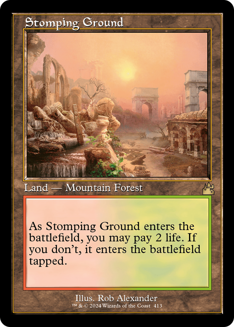 Stomping Ground (Retro) [Ravnica Remastered] | Gamer Loot