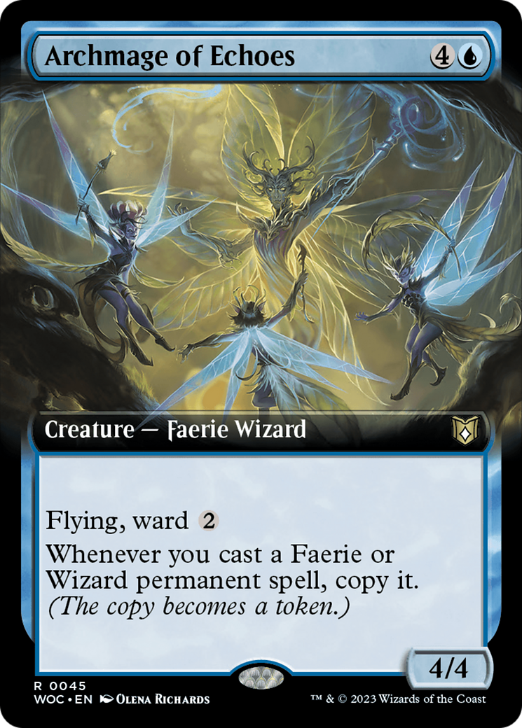 Archmage of Echoes (Extended Art) [Wilds of Eldraine Commander] | Gamer Loot