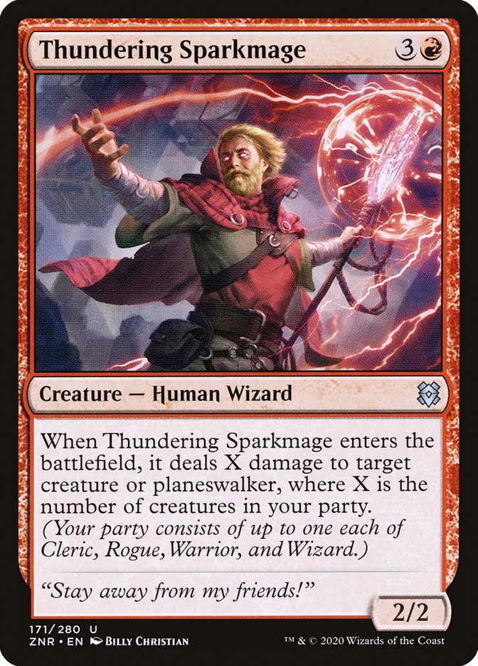 Thundering Sparkmage [Zendikar Rising] | Gamer Loot