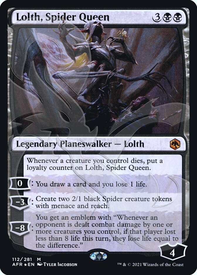 Lolth, Spider Queen (Ampersand Promo) [Dungeons & Dragons: Adventures in the Forgotten Realms Promos] | Gamer Loot