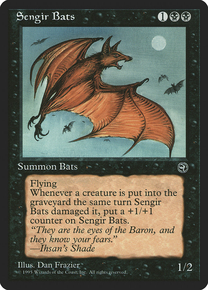 Sengir Bats (Ihsan's Shade Flavor Text) [Homelands] | Gamer Loot