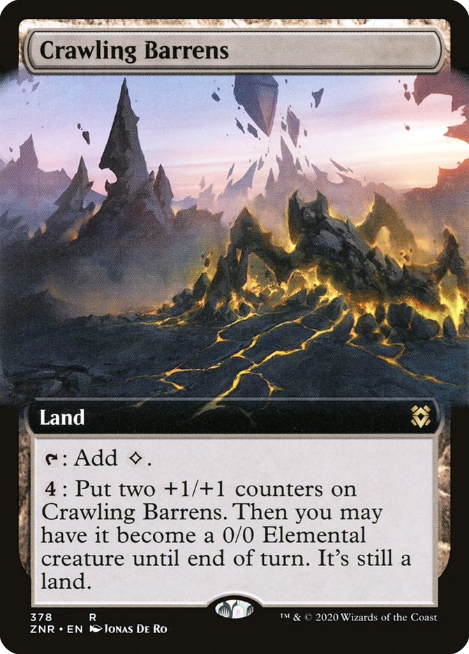 Crawling Barrens (Extended) [Zendikar Rising] | Gamer Loot