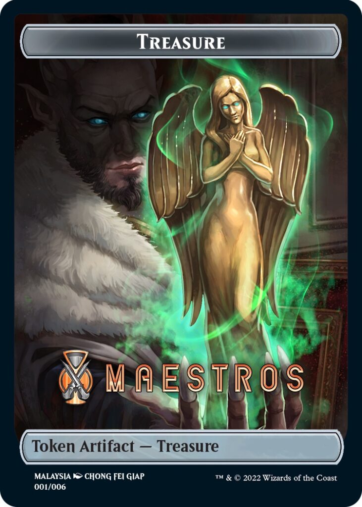 Treasure Token (Maestros) (Southeast Asia Artists) [Streets of New Capenna Tokens] | Gamer Loot