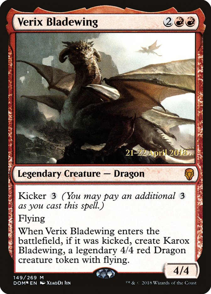 Verix Bladewing  [Dominaria Prerelease Promos] | Gamer Loot