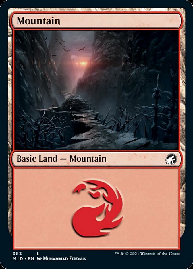 Mountain (383) [Innistrad: Midnight Hunt] | Gamer Loot