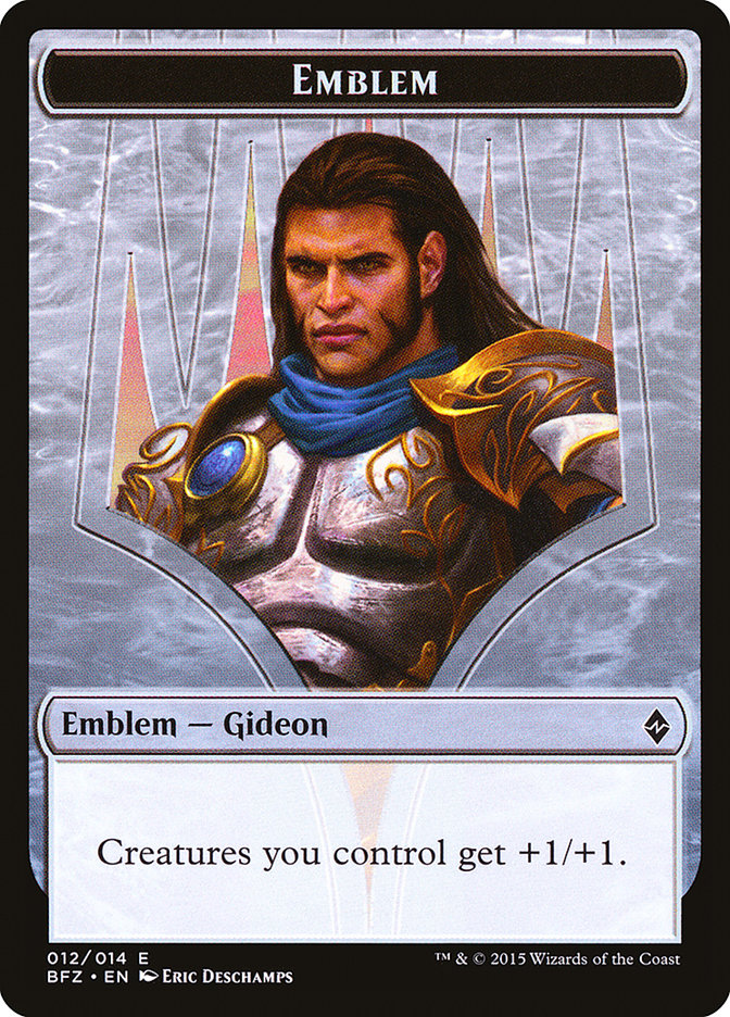 Gideon, Ally of Zendikar Emblem [Battle for Zendikar Tokens] | Gamer Loot