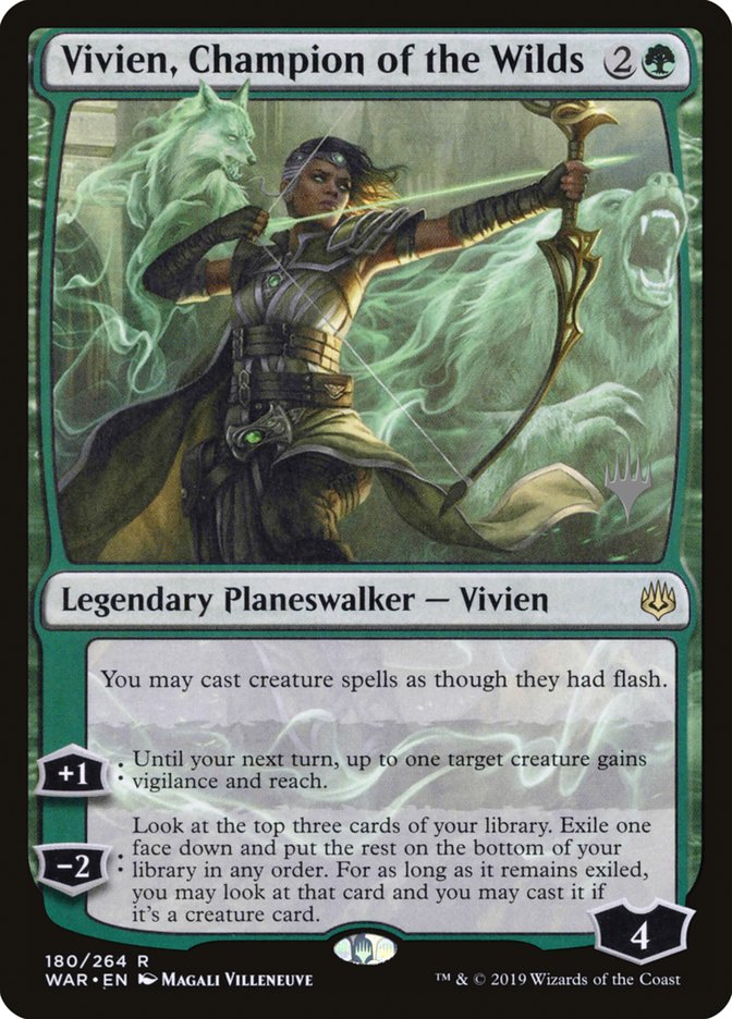 Vivien, Champion of the Wilds (Promo Pack) [War of the Spark Promos] | Gamer Loot