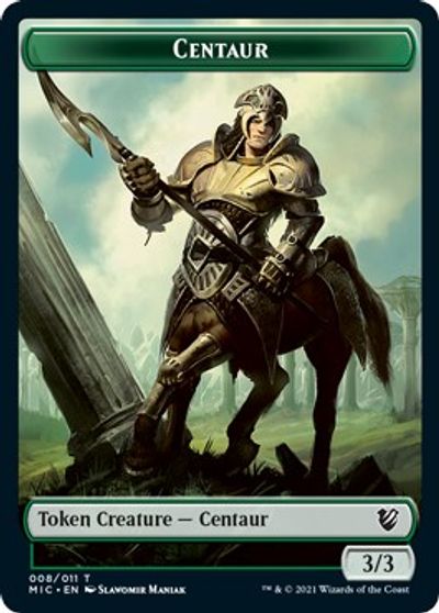 Centaur // Wolf Double-sided Token [Innistrad: Midnight Hunt Commander] | Gamer Loot