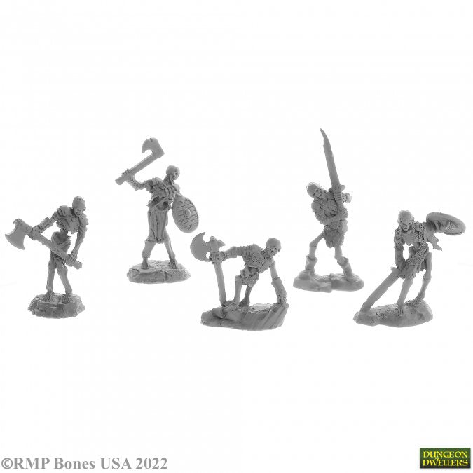 Reaper Bones Miniatures: Bog Skeletons (5) | Gamer Loot