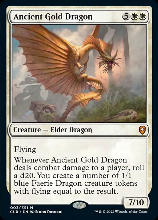 Ancient Gold Dragon [Commander Legends: Battle for Baldur's Gate] | Gamer Loot