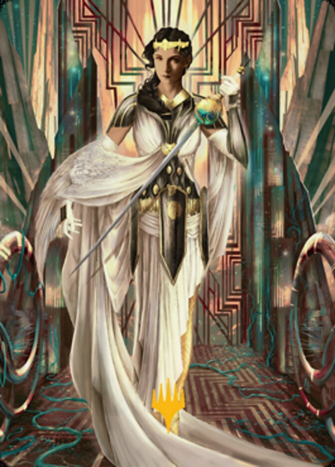 Elspeth Resplendent 2 Art Card (Gold-Stamped Signature) [Streets of New Capenna Art Series] | Gamer Loot