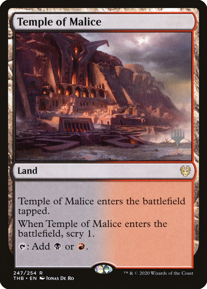 Temple of Malice (Promo Pack) [Theros Beyond Death Promos] | Gamer Loot