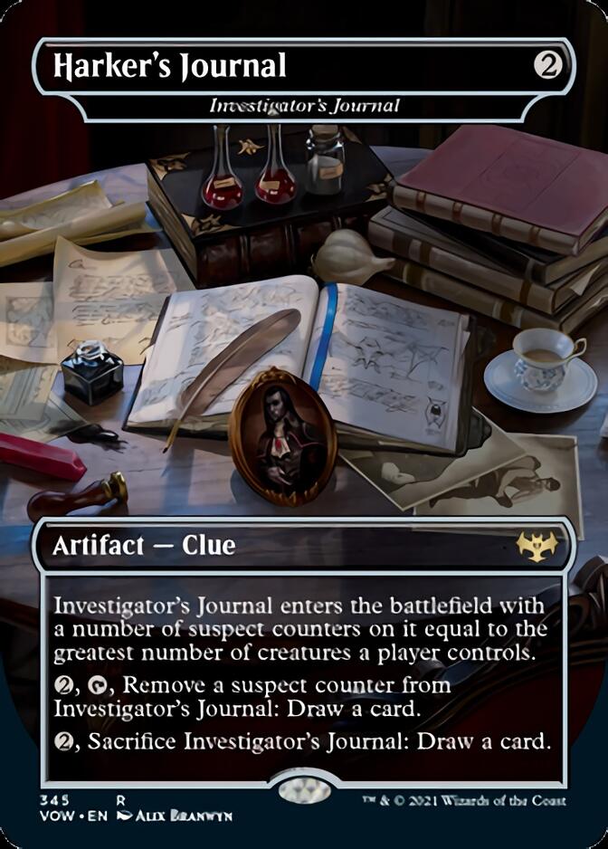 Investigator's Journal - Harker's Journal [Innistrad: Crimson Vow] | Gamer Loot