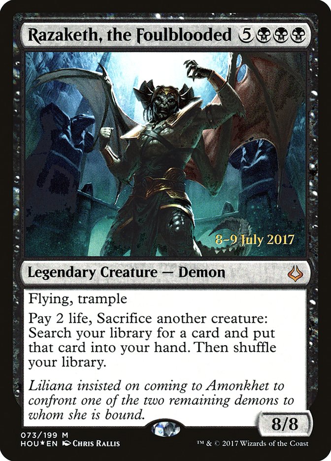 Razaketh, the Foulblooded  [Hour of Devastation Prerelease Promos] | Gamer Loot