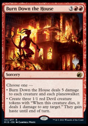 Burn Down the House (Promo Pack) [Innistrad: Midnight Hunt Promos] | Gamer Loot