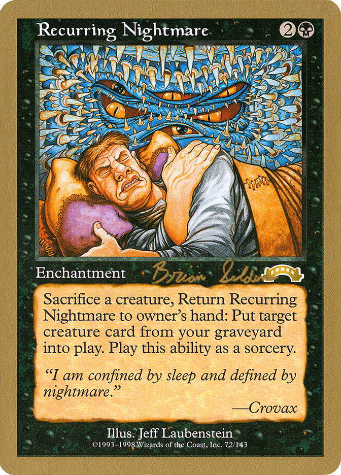 Recurring Nightmare (Brian Selden) [World Championship Decks 1998] | Gamer Loot