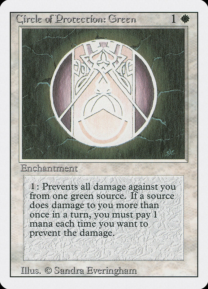 Circle of Protection: Green [Revised Edition] | Gamer Loot