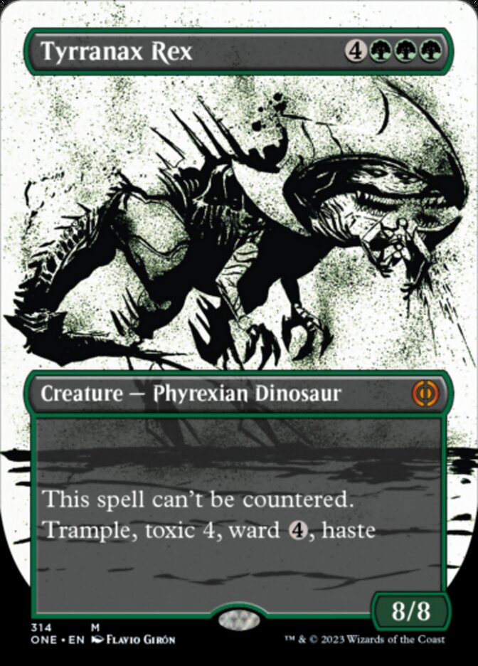 Tyrranax Rex (Borderless Ichor) [Phyrexia: All Will Be One] | Gamer Loot