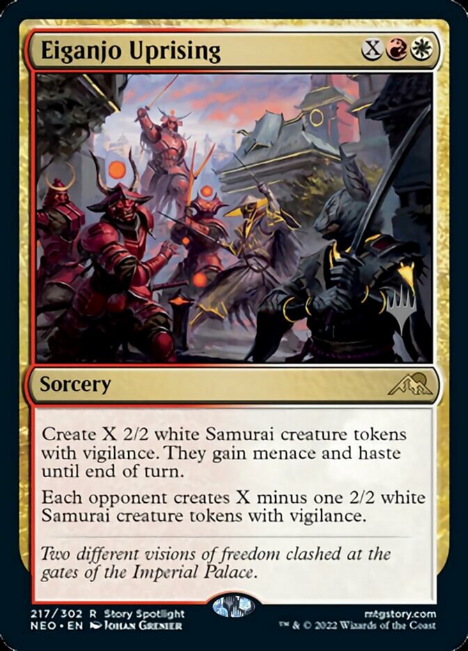 Eiganjo Uprising (Promo Pack) [Kamigawa: Neon Dynasty Promos] | Gamer Loot