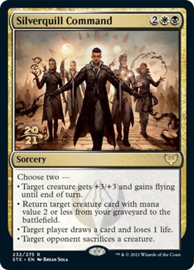 Silverquill Command [Strixhaven: School of Mages Prerelease Promos] | Gamer Loot