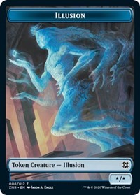 Illusion // Plant Double-sided Token [Zendikar Rising Tokens] | Gamer Loot