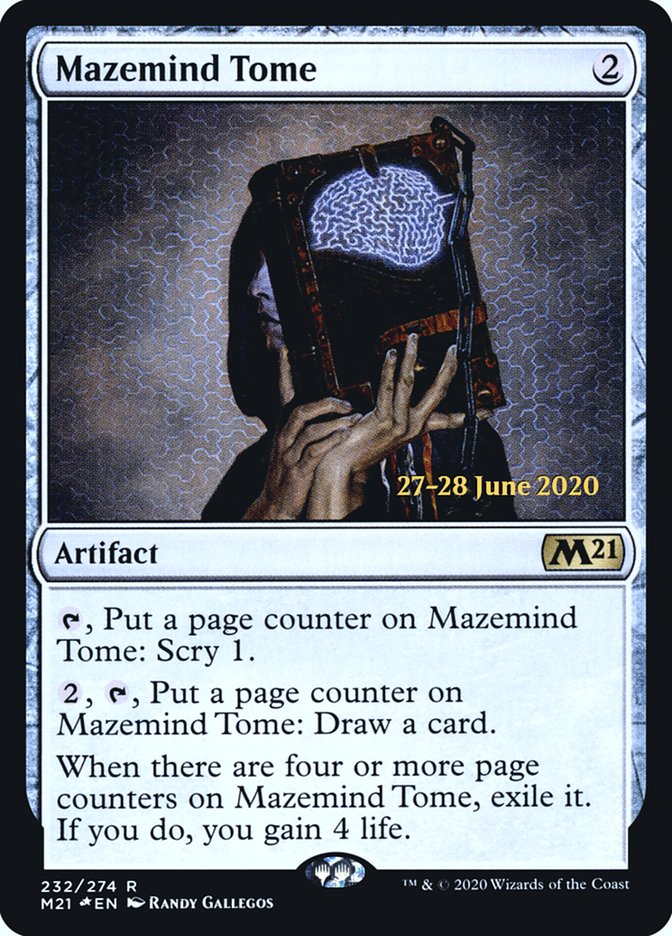 Mazemind Tome  [Core Set 2021 Prerelease Promos] | Gamer Loot