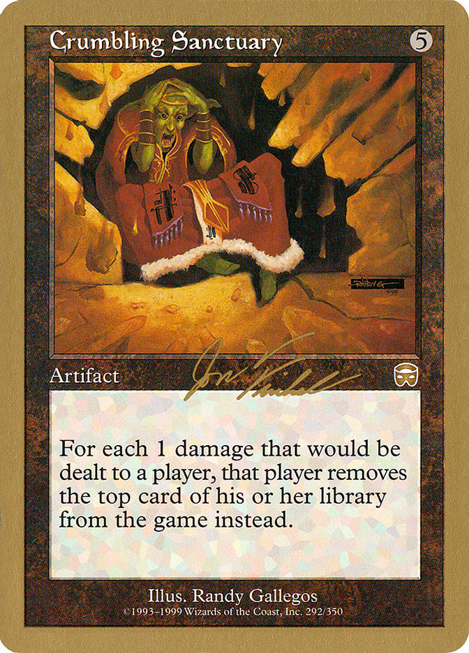 Crumbling Sanctuary (Jon Finkel) [World Championship Decks 2000] | Gamer Loot