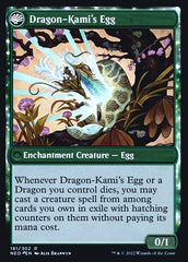 The Dragon-Kami Reborn // Dragon-Kami's Egg [Kamigawa: Neon Dynasty Prerelease Promos] | Gamer Loot