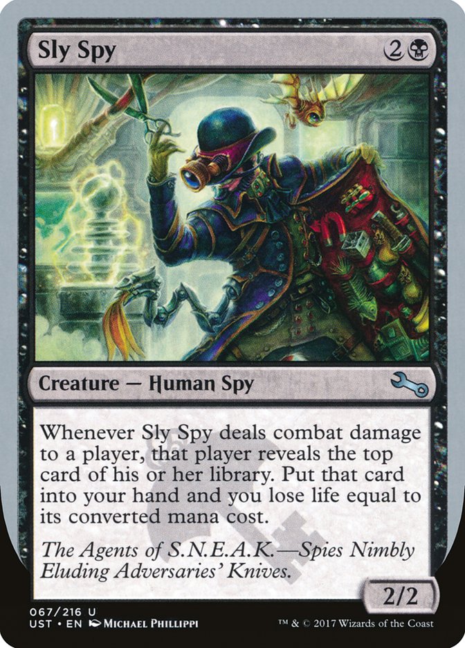 Sly Spy ("Spies Nimbly Eluding Adversaries' Knives") [Unstable] | Gamer Loot