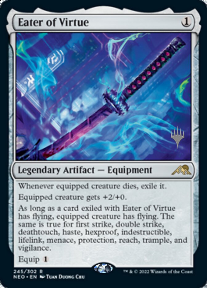 Eater of Virtue (Promo Pack) [Kamigawa: Neon Dynasty Promos] | Gamer Loot