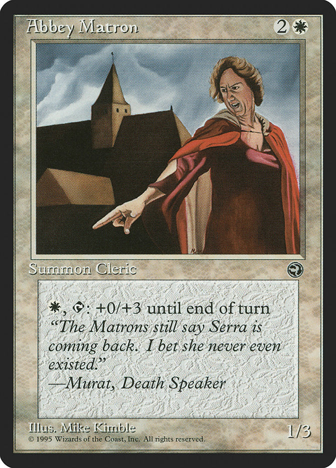 Abbey Matron (Murat Flavor Text) [Homelands] | Gamer Loot