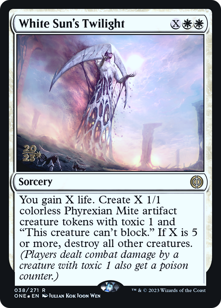 White Sun's Twilight [Phyrexia: All Will Be One Prerelease Promos] | Gamer Loot