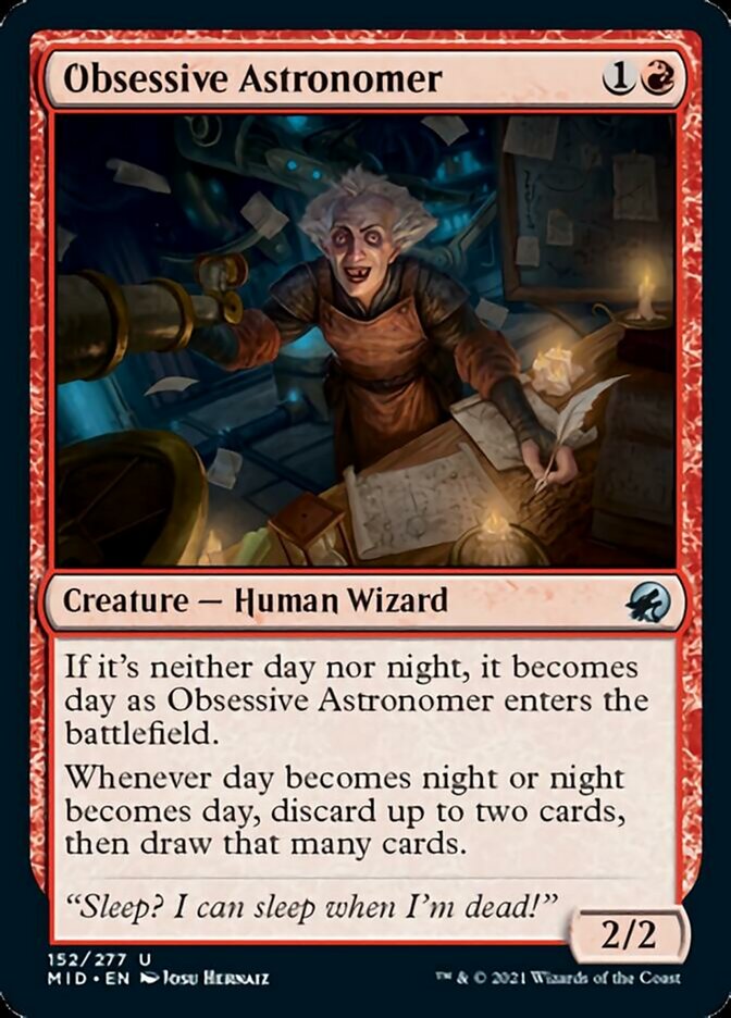 Obsessive Astronomer [Innistrad: Midnight Hunt] | Gamer Loot