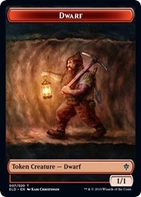 Dwarf // Food (17) Double-sided Token [Throne of Eldraine Tokens] | Gamer Loot