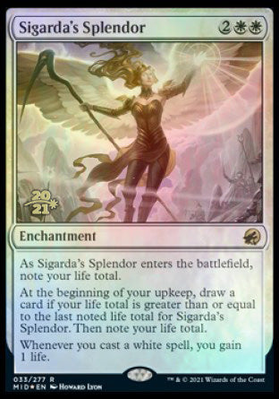Sigarda's Splendor [Innistrad: Midnight Hunt Prerelease Promos] | Gamer Loot