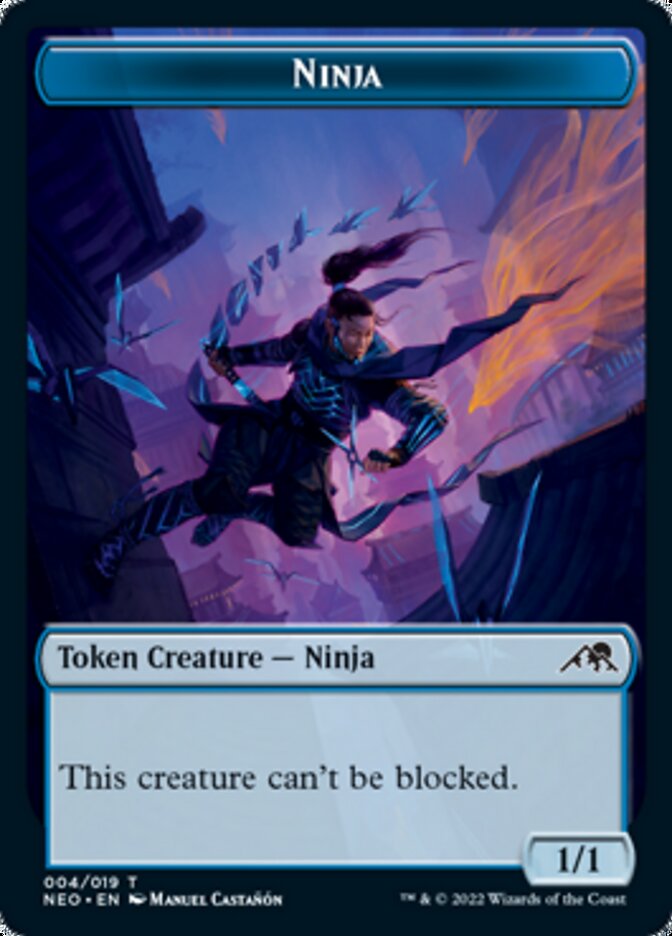 Ninja Token [Kamigawa: Neon Dynasty Tokens] | Gamer Loot