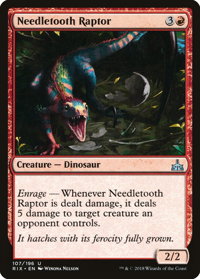 Needletooth Raptor [Rivals of Ixalan] | Gamer Loot