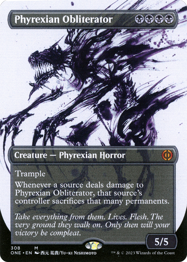 Phyrexian Obliterator (Borderless Ichor) [Phyrexia: All Will Be One] | Gamer Loot