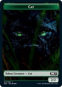 Cat (011) // Soldier Double-sided Token [Core Set 2021 Tokens] | Gamer Loot